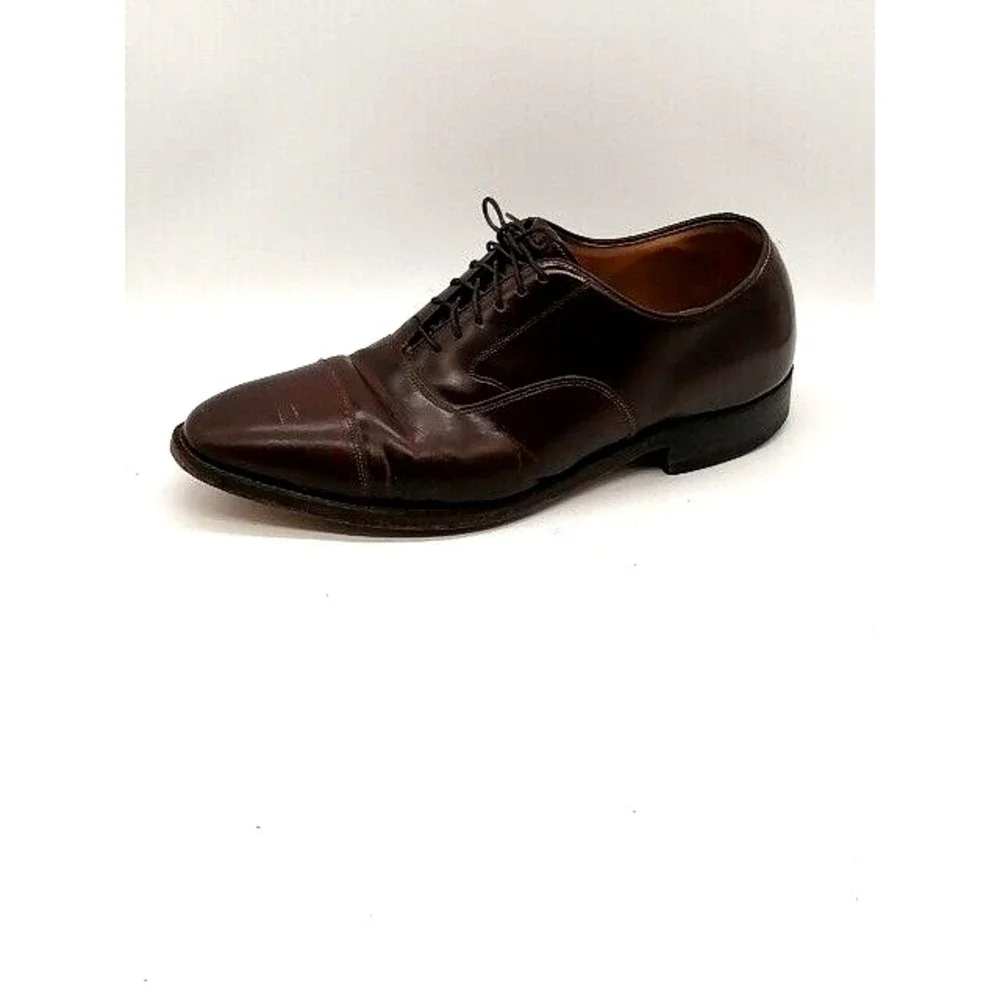 Johnston & Murphy Shoes Oxfords Mens 15463-11 Brown 10.5 Dress Leather Classic